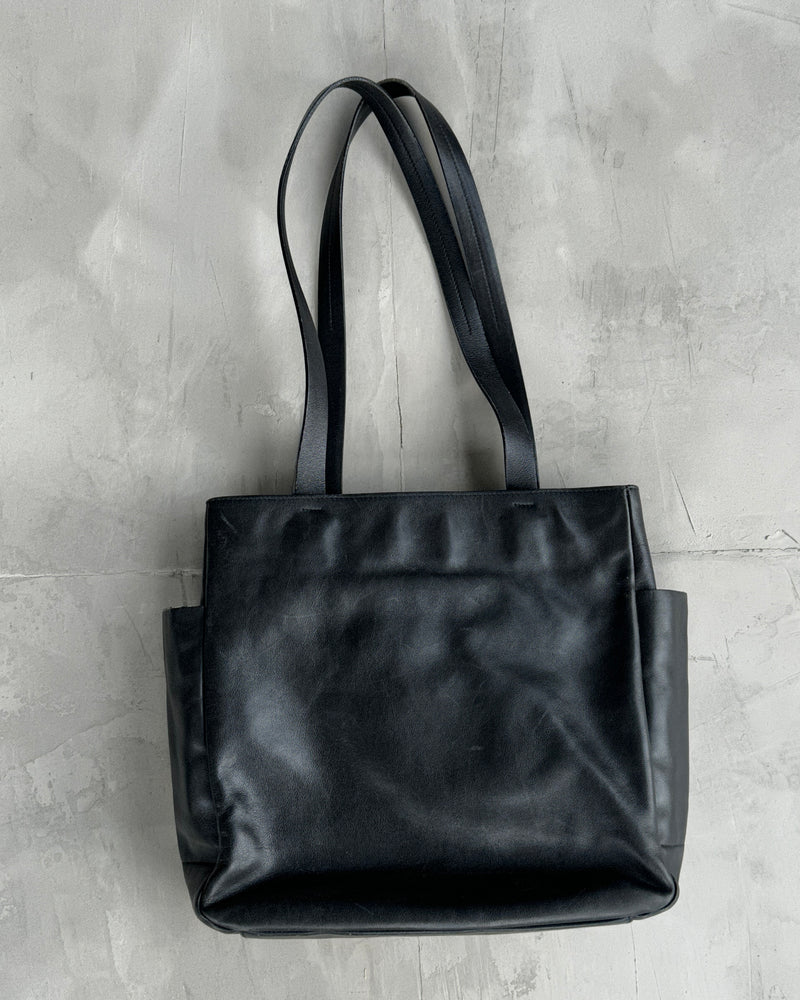 PRADA 2000'S LEATHER MULTI-POCKET TOTE BAG