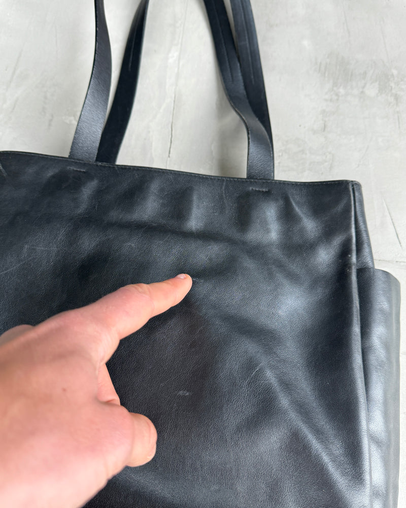 PRADA 2000'S LEATHER MULTI-POCKET TOTE BAG