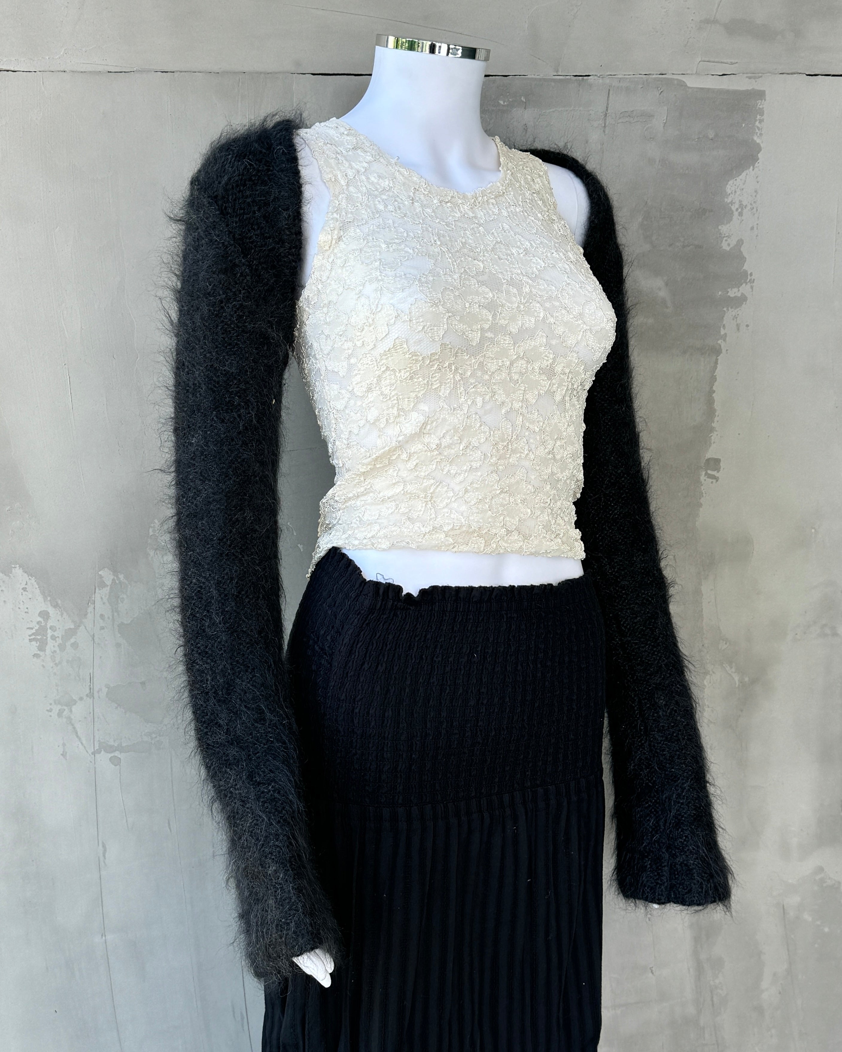 CAVALLI 00'S MOHAIR BOLERO ARM SLEEVES - M
