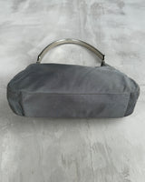 PRADA EARLY-2000'S NYLON & CHROME SHOULDER BAG