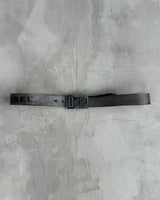 DIESEL METAL & LEATHER LOGO BELT