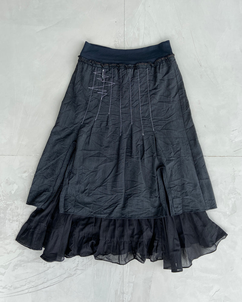 COP COPINE DOUBLE LAYER MAXI SKIRT - S/M