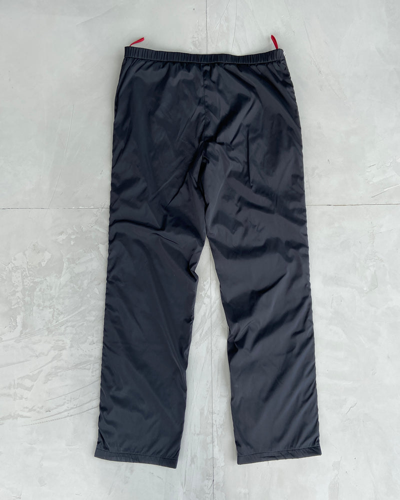 PRADA SPORT 2000'S NYLON ZIPPER TROUSERS - W32"