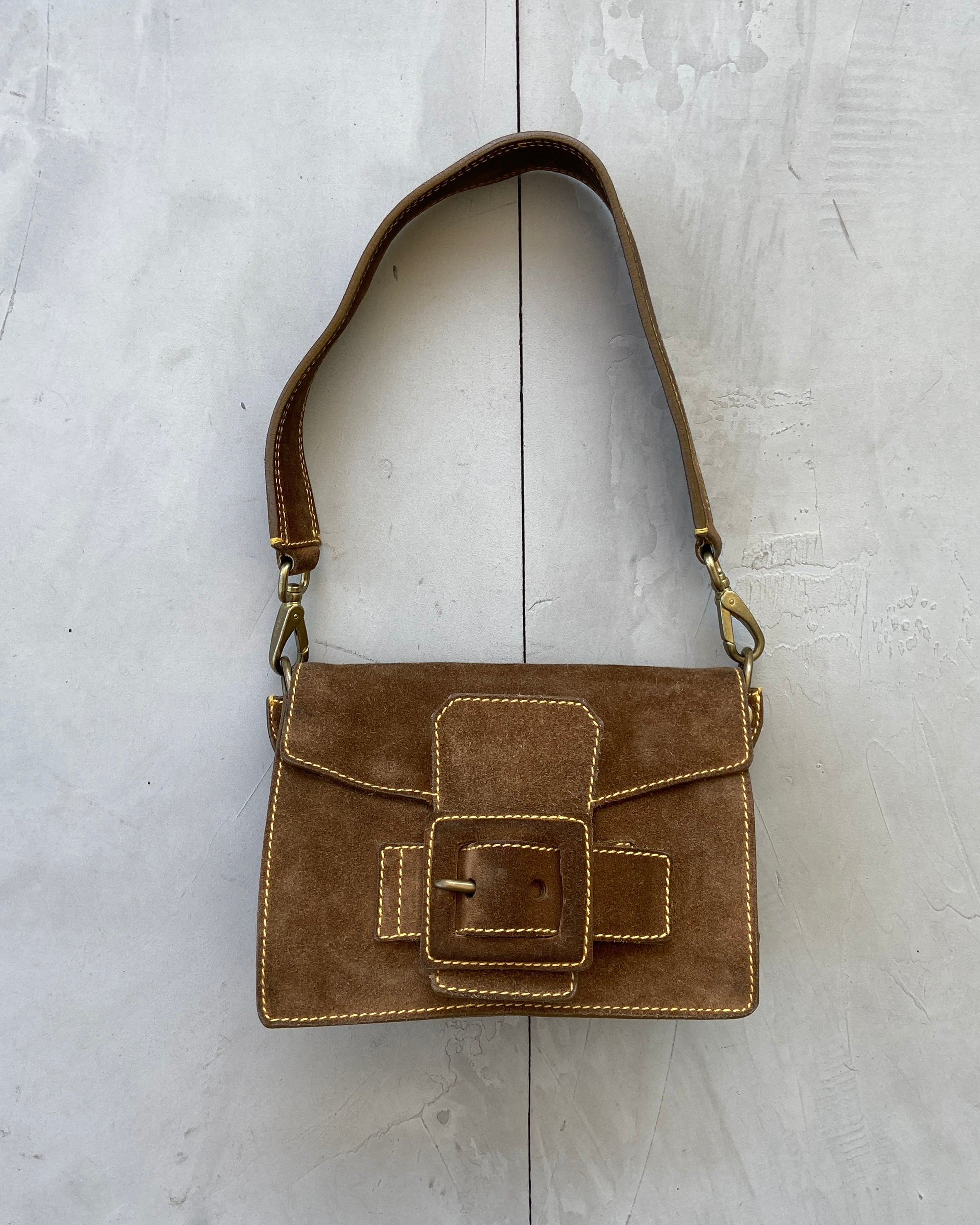 MIU MIU SUEDE LEATHER SIDE BAG