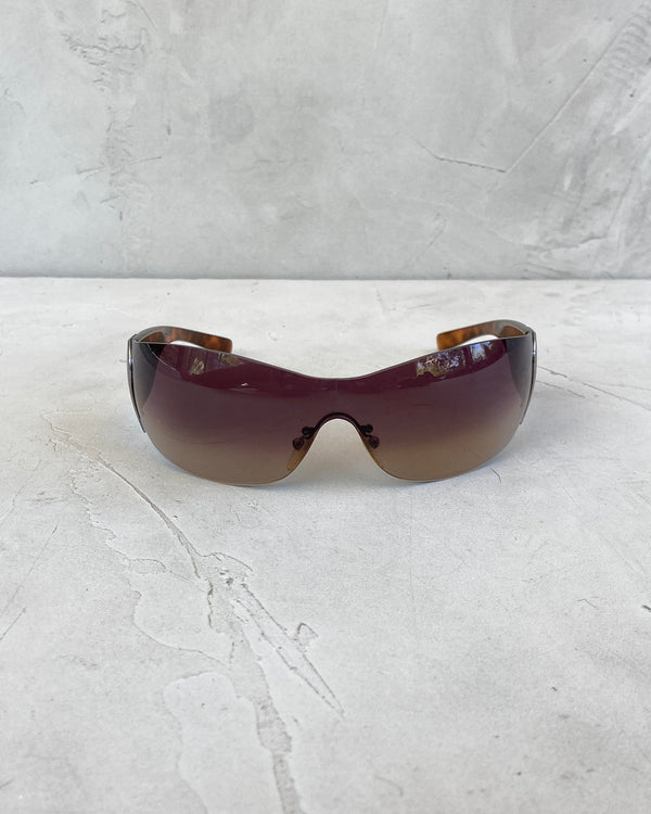 PRADA FW04 CHROME SWIRL SUNGLASSES