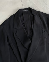 YOHJI YAMAMOTO SILK BLAZER JACKET - M