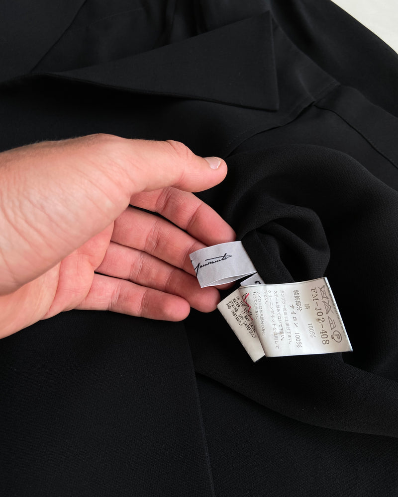 YOHJI YAMAMOTO SILK BLAZER JACKET - M