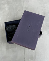 PRADA 2000'S BLACK SUEDE BUCKLE KITTEN HEEL - EU 36.5 / UK 3.5