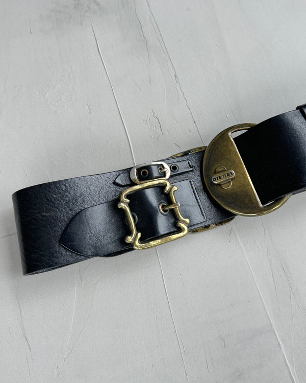 DIESEL LEATHER & BUCKLE BELT