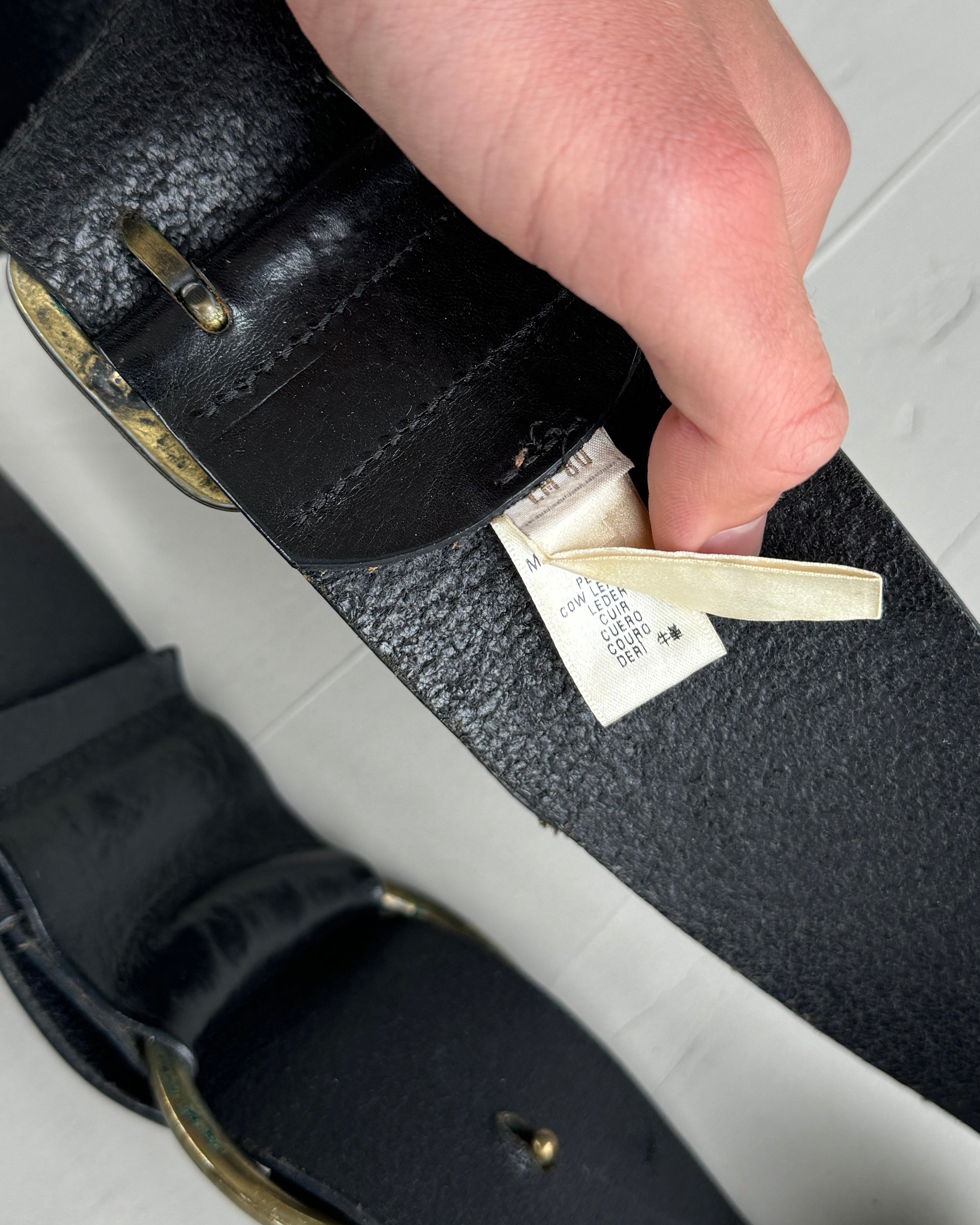 DIESEL LEATHER & BUCKLE BELT