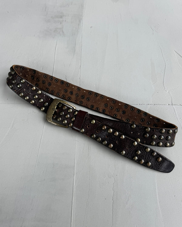 DIESEL STUDDED LEATHER BELT