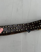 DIESEL STUDDED LEATHER BELT