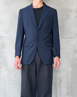 PRADA WOOL & MOHAIR NAVY BLAZER - M/L