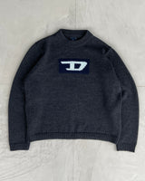 DIESEL 'D' LOGO KNIT - M