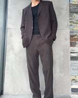 JEAN PAUL GAULTIER HOMME BROWN WOOL SUIT - L