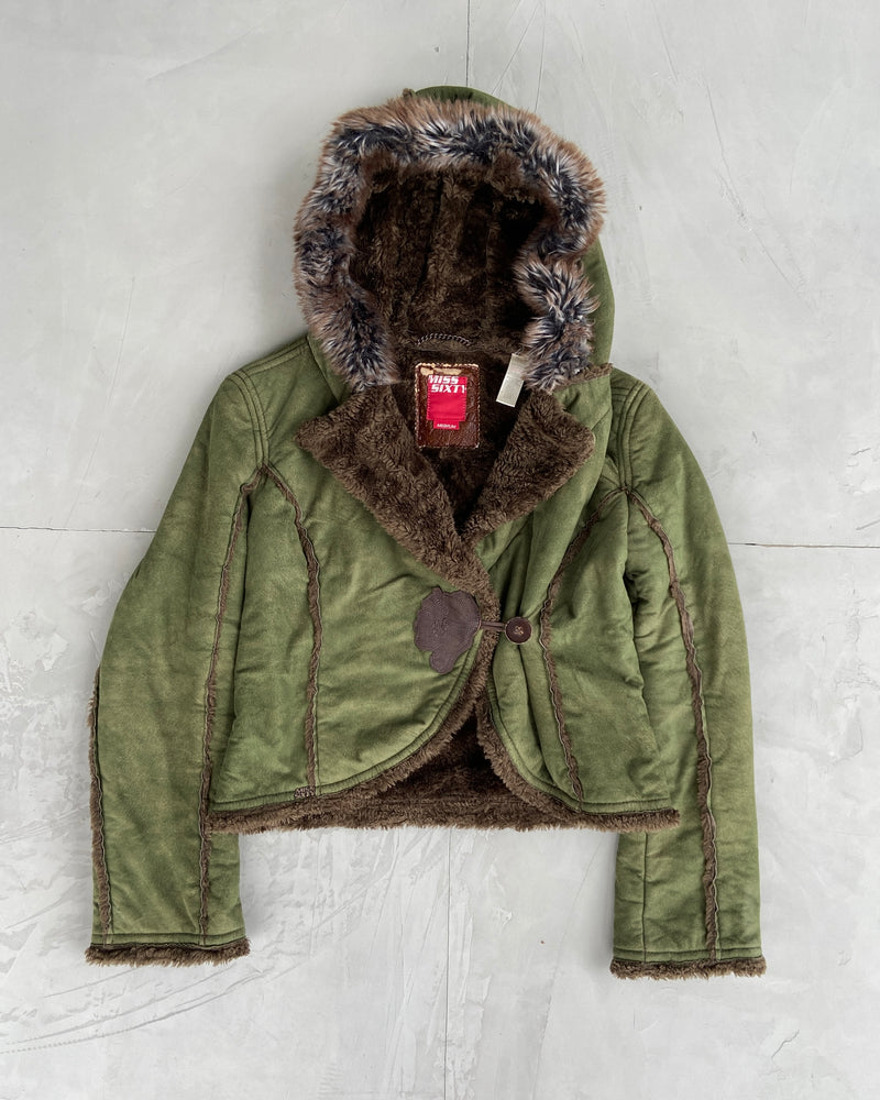 Suede and fur on sale jacket