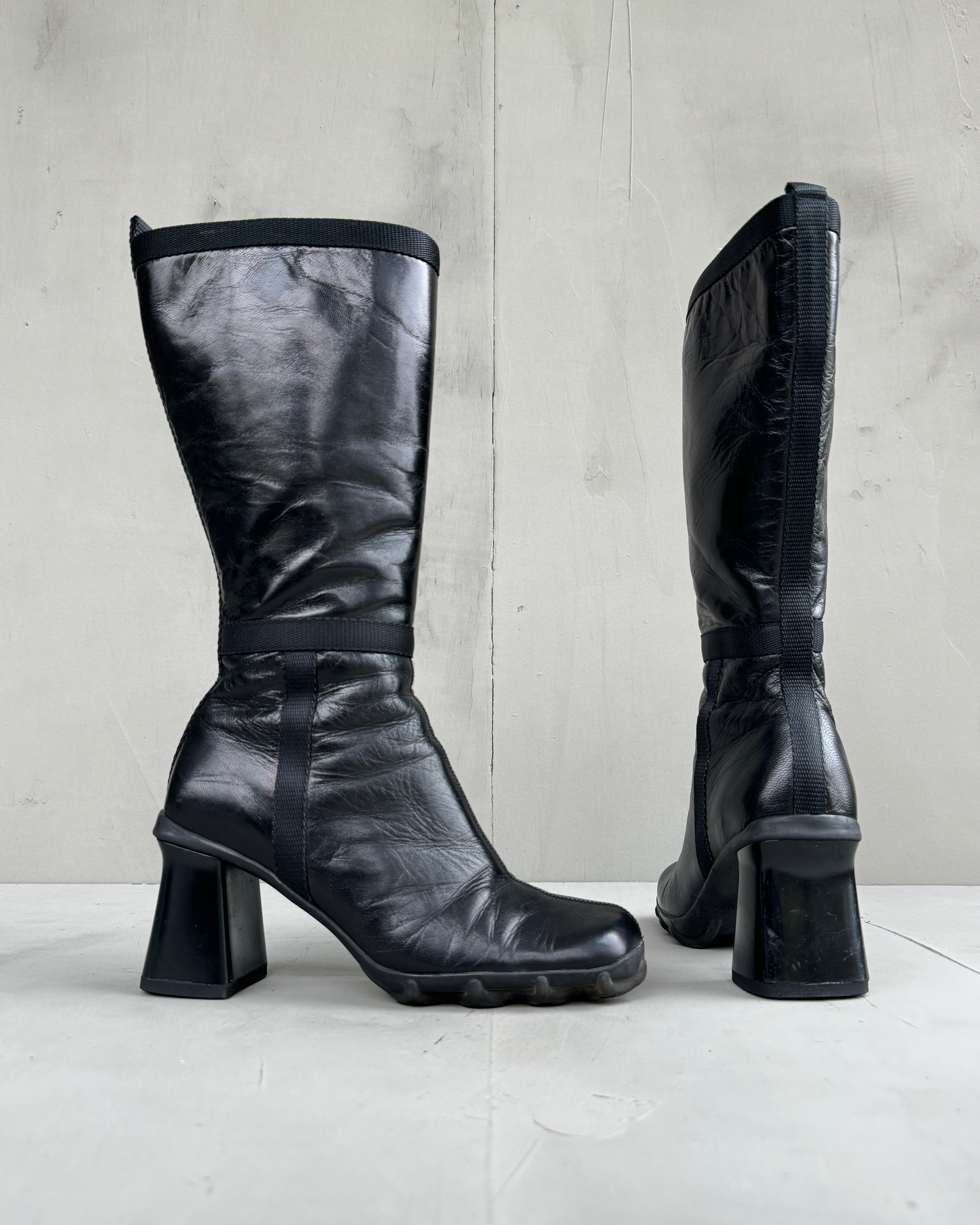 Miu Miu FW99 Bubble Sole Heeled Boots - EU 36.5