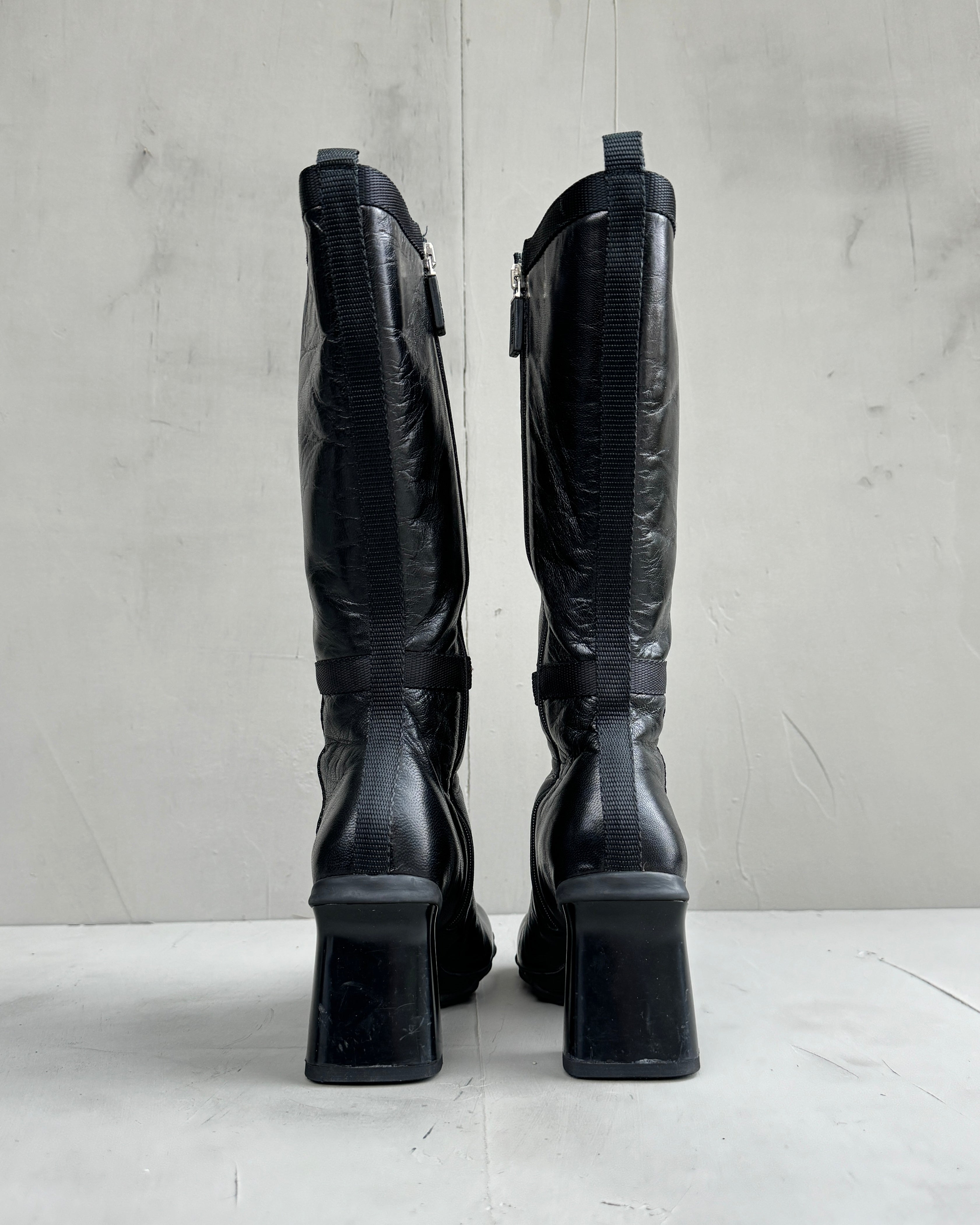 Miu Miu FW99 Bubble Sole Heeled Boots - EU 36.5