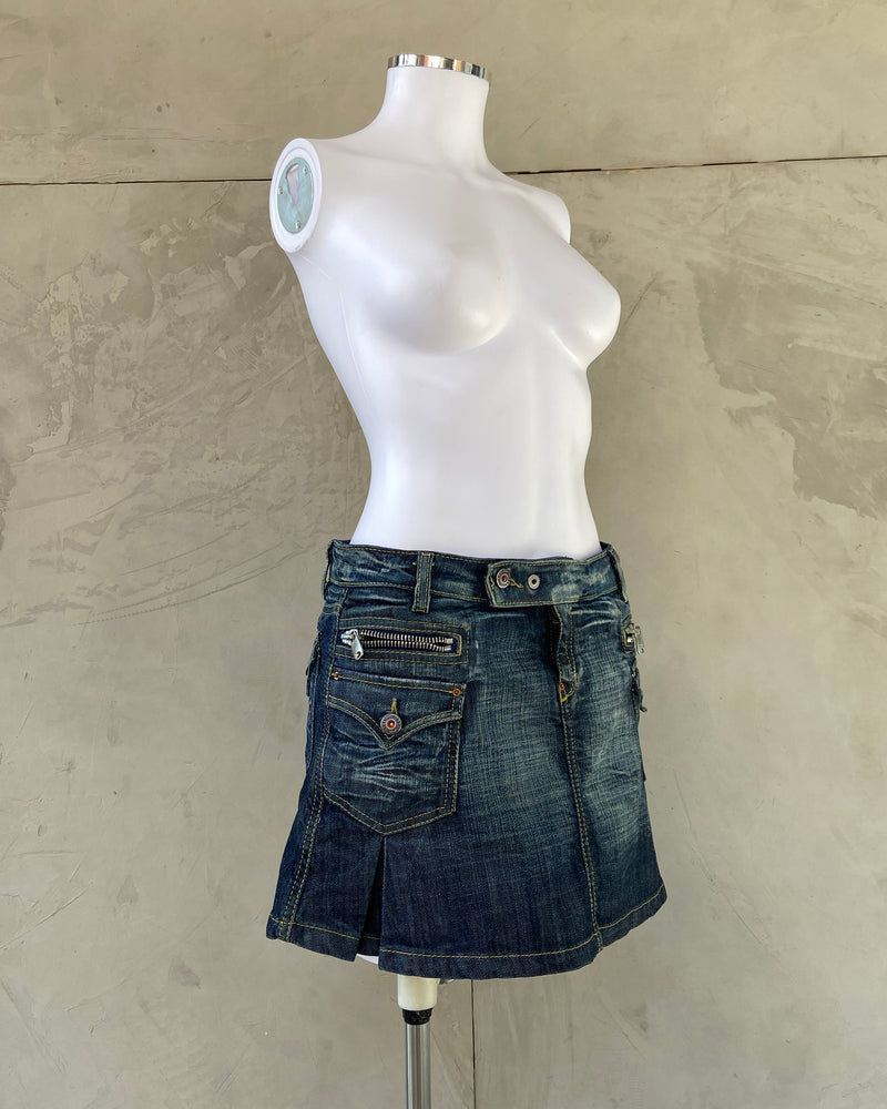 DIESEL DENIM MINI SKIRT - S/M