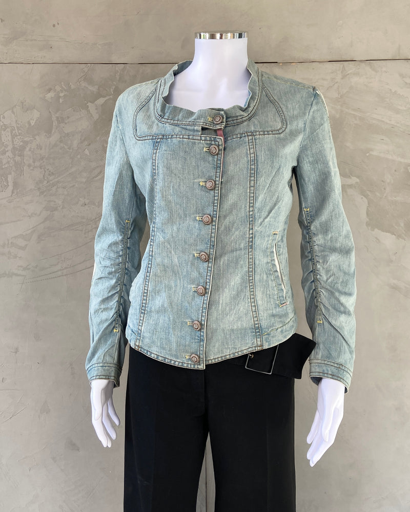 MARITHE FRANCOIS GIRBAUD MFG DENIM JACKET - M