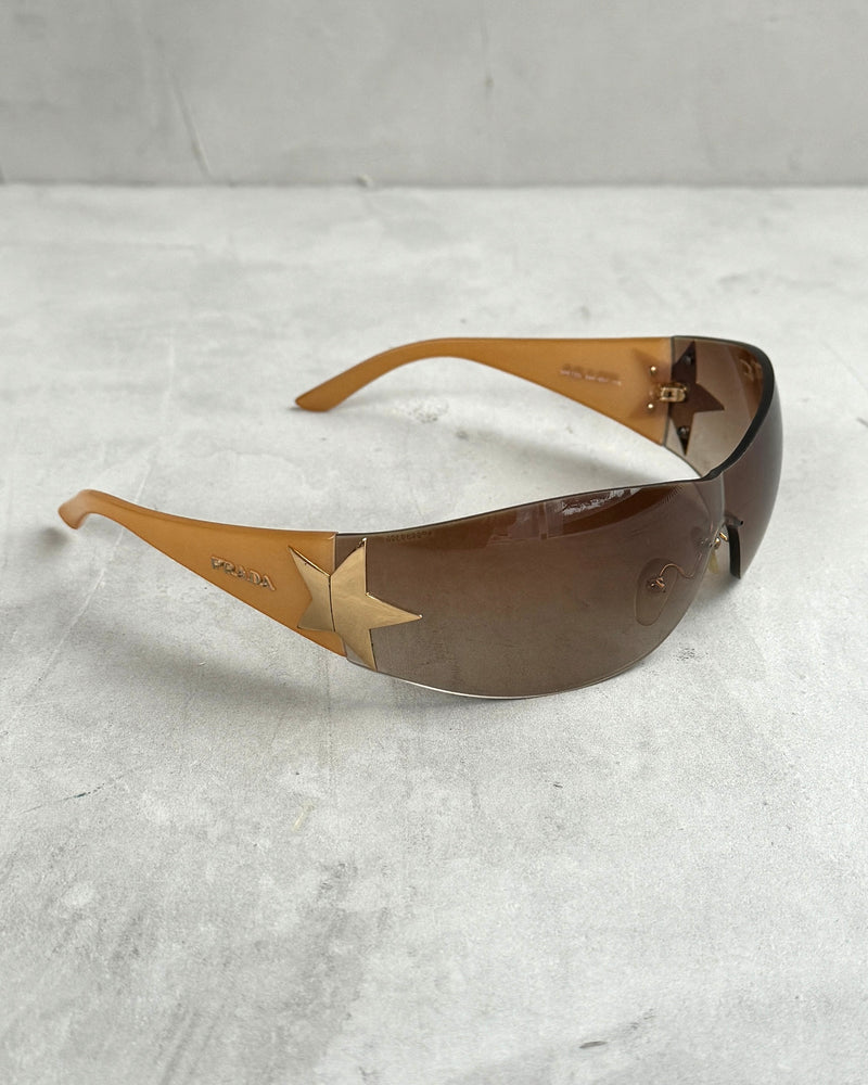 PRADA WRAP AROUND STAR SUNGLASSES