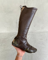 MARITHE FRANCOIS GIRBAUD MFG LEATHER LACE UP BOOTS - EU 40 / UK 7