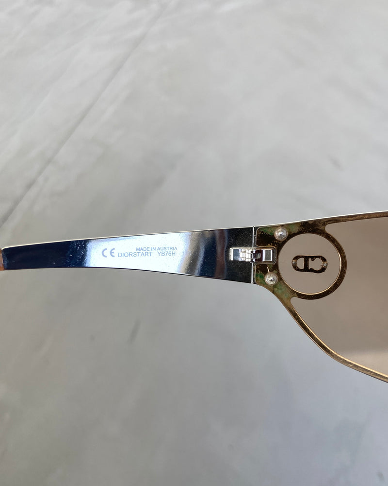 DIOR 'CD' WRAP AROUND SUNGLASSES