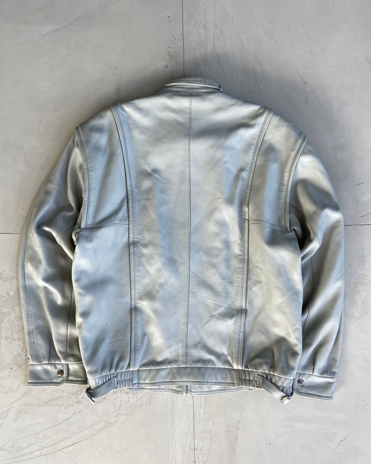 0099~Leather 3/4 Sleeve Jacket main image 0