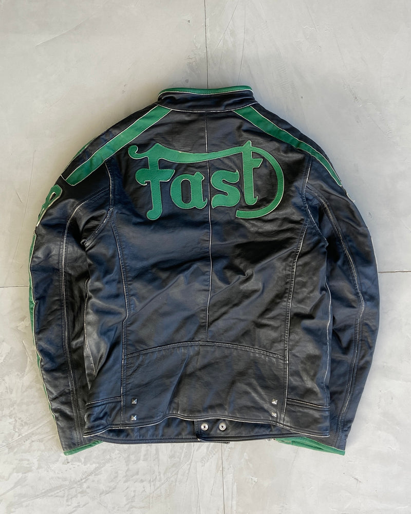 DIESEL 'FAST' RACER LEATHER JACKET - M – BAD MOUTH*