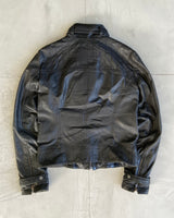 JOHN GALLIANO 90'S BUCKLE LEATHER JACKET - M