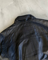 JOHN GALLIANO 90'S BUCKLE LEATHER JACKET - M