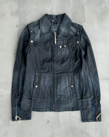 DIESEL 2-IN-1 DENIM JACKET & WAISTCOAT - M