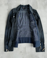 DIESEL 2-IN-1 DENIM JACKET & WAISTCOAT - M