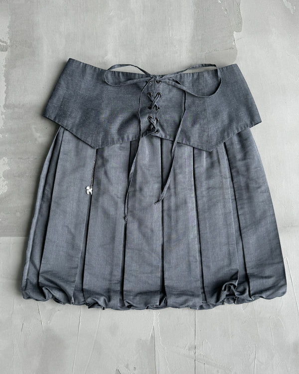 COP COPINE DOUBLE LAYERED PLEATED SKIRT - M