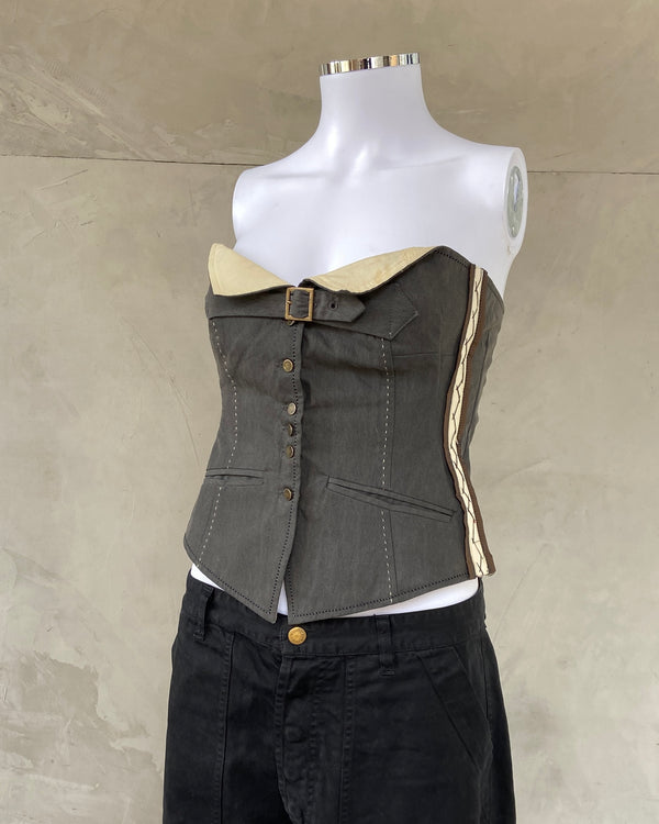 MARITHE FRANCOIS GIRBAUD MFG CORSET TOP - M