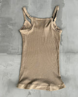 MARITHE FRANCOIS GIRBAUD GOLD VEST TOP - S/M