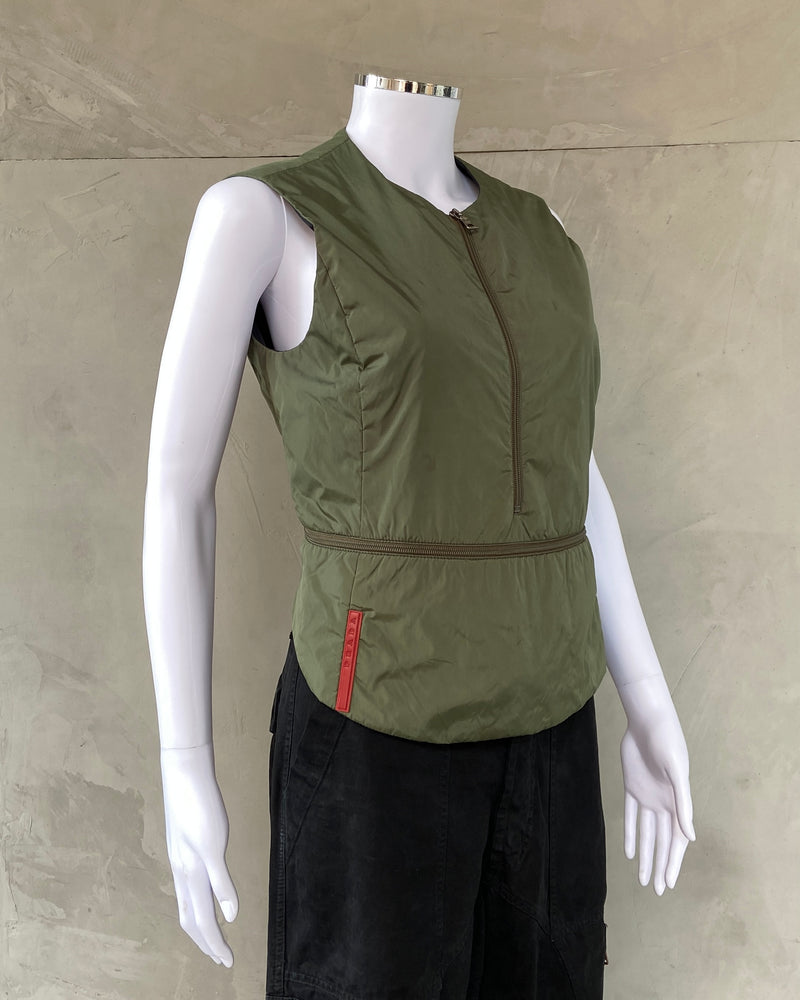 PRADA FW1999 2-IN-1 NYLON BACKLESS VEST & BAG