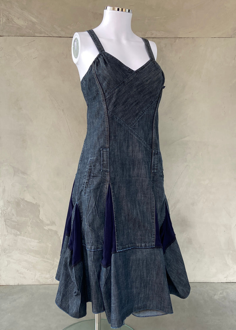 MARITHE FRANCOIS GIRBAUD MFG DENIM DRESS - EU 38 / UK 10