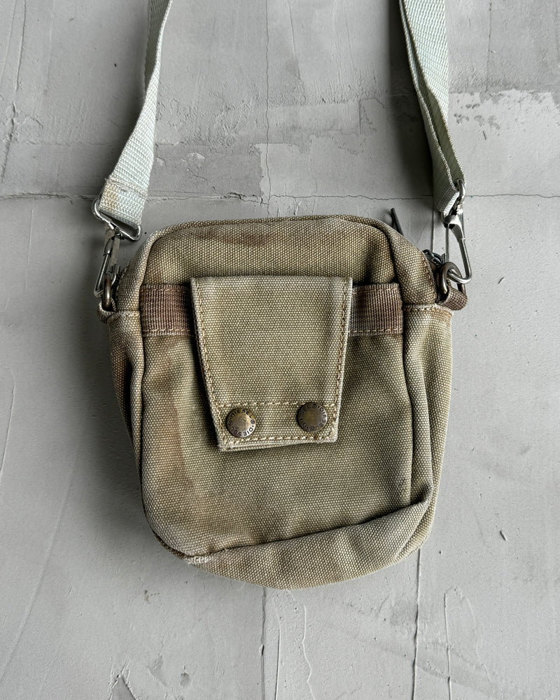 DIESEL LEATHER & CANVAS SIDE BAG