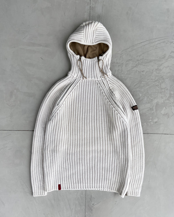 SCHOTT NYC 2000'S KNIT BALACLAVA HOODIE - M/L