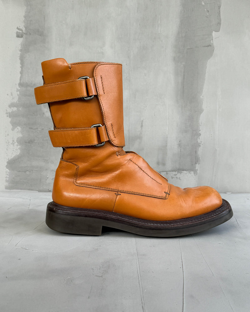 PRADA FW1999 LEATHER BOOTS - UK 9.5