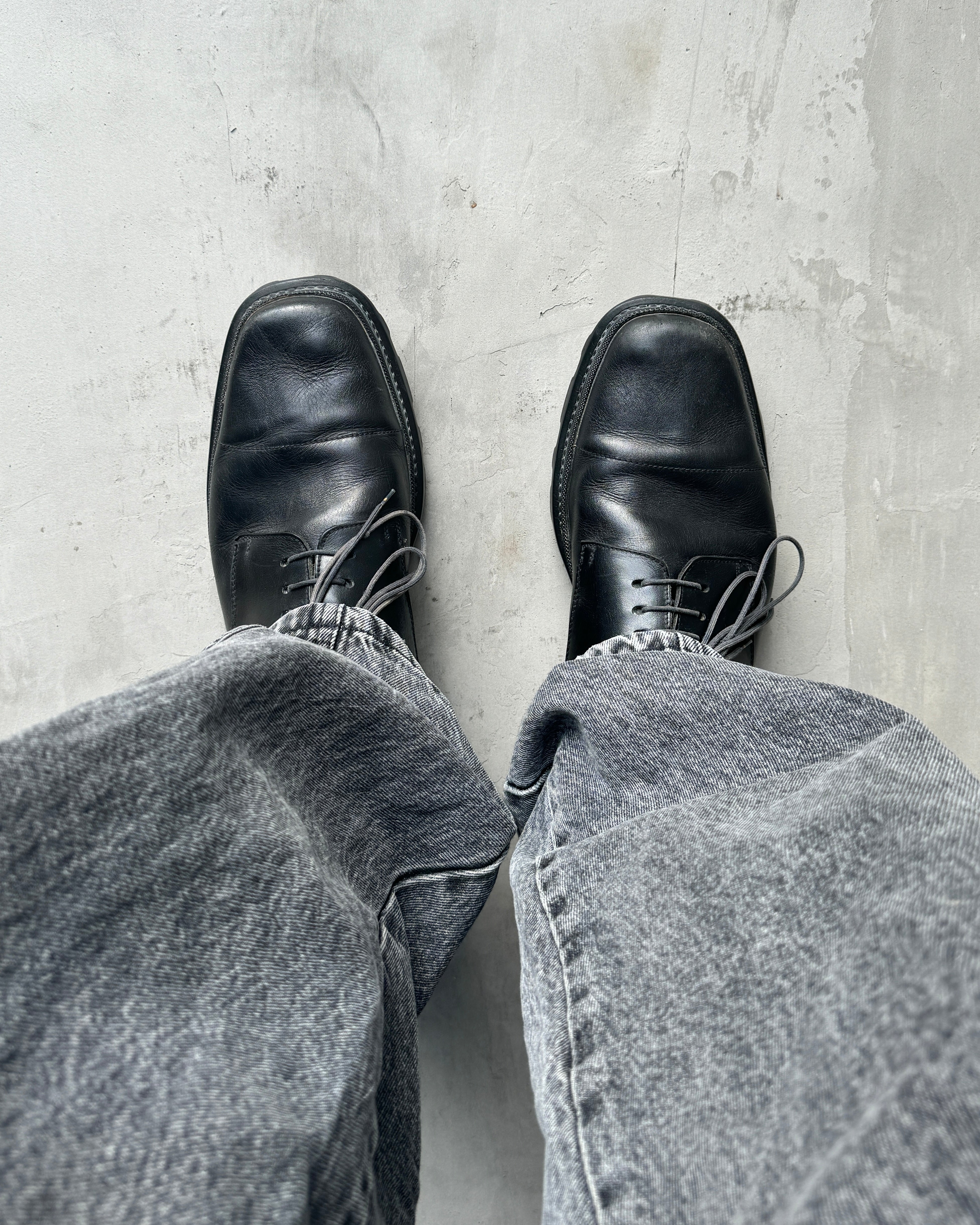 MIU MIU 90'S BUBBLE SOLE LEATHER DERBY'S - UK 11 / EU 46