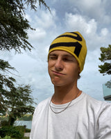 STUSSY 'S' YELLOW BEANIE