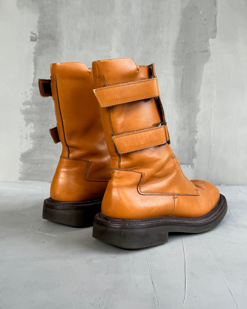 PRADA FW1999 LEATHER BOOTS - UK 9.5