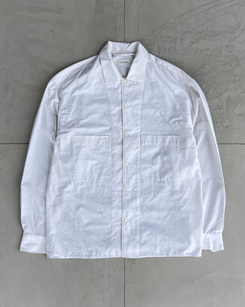 LEMAIRE PINSTRIPE WHITE SHIRT - M/L