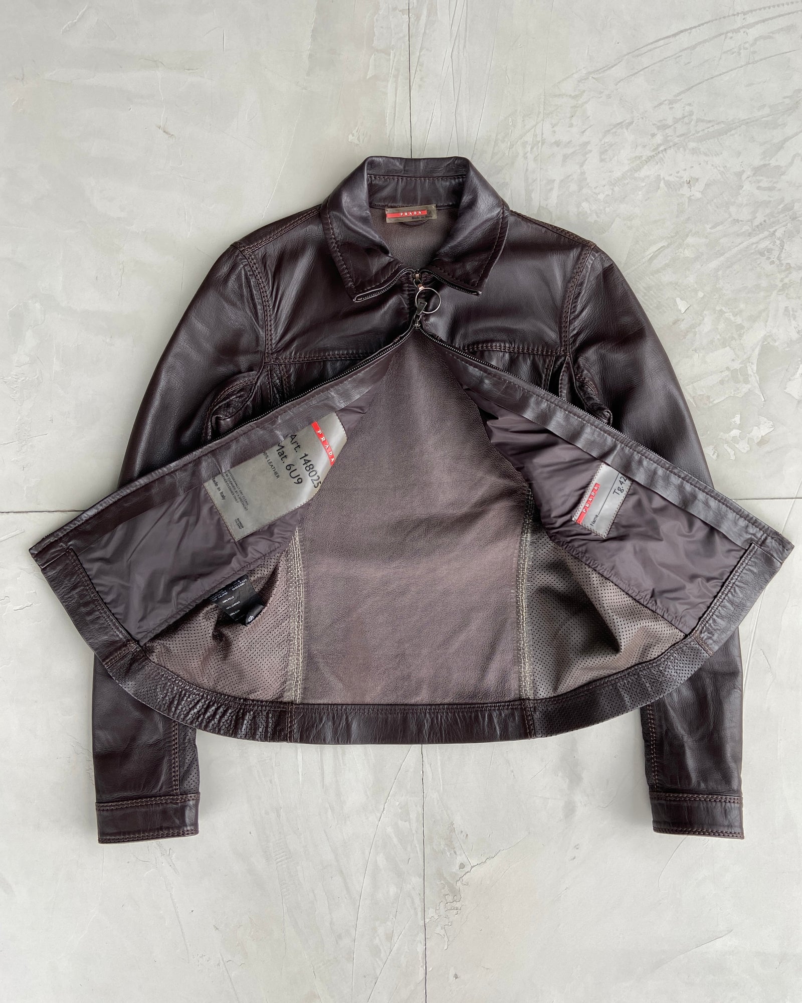 Prada Sport Leather Biker Jacket – TOKIO7