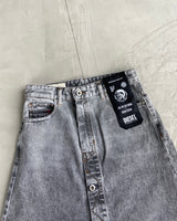 DIESEL DISTRESSED DENIM MAXI SKIRT - S