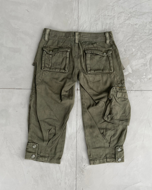 DIESEL 90'S CARGO CAPRIS 3/4 LENGTH TROUSERS - S