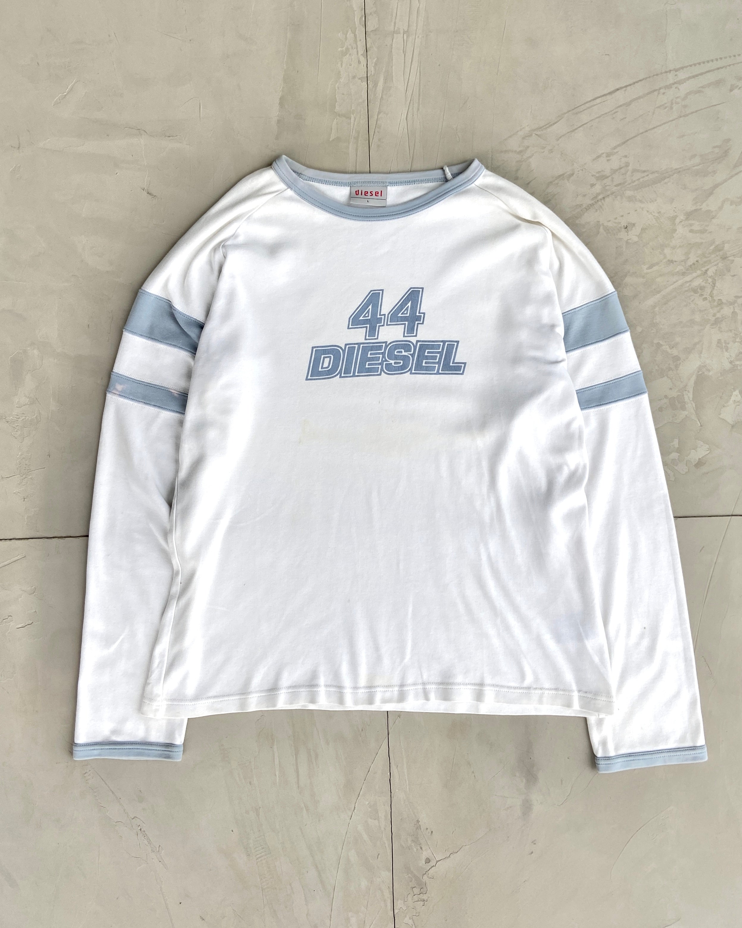 DIESEL 2000'S RACER LONG SLEEVE TOP - L
