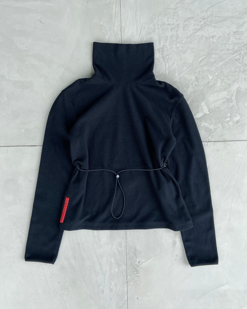 PRADA SPORT LONG SLEEVE TOGGLE FLEECE - M